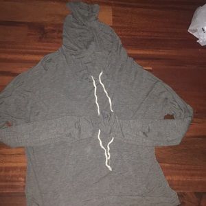 gray light hoodie